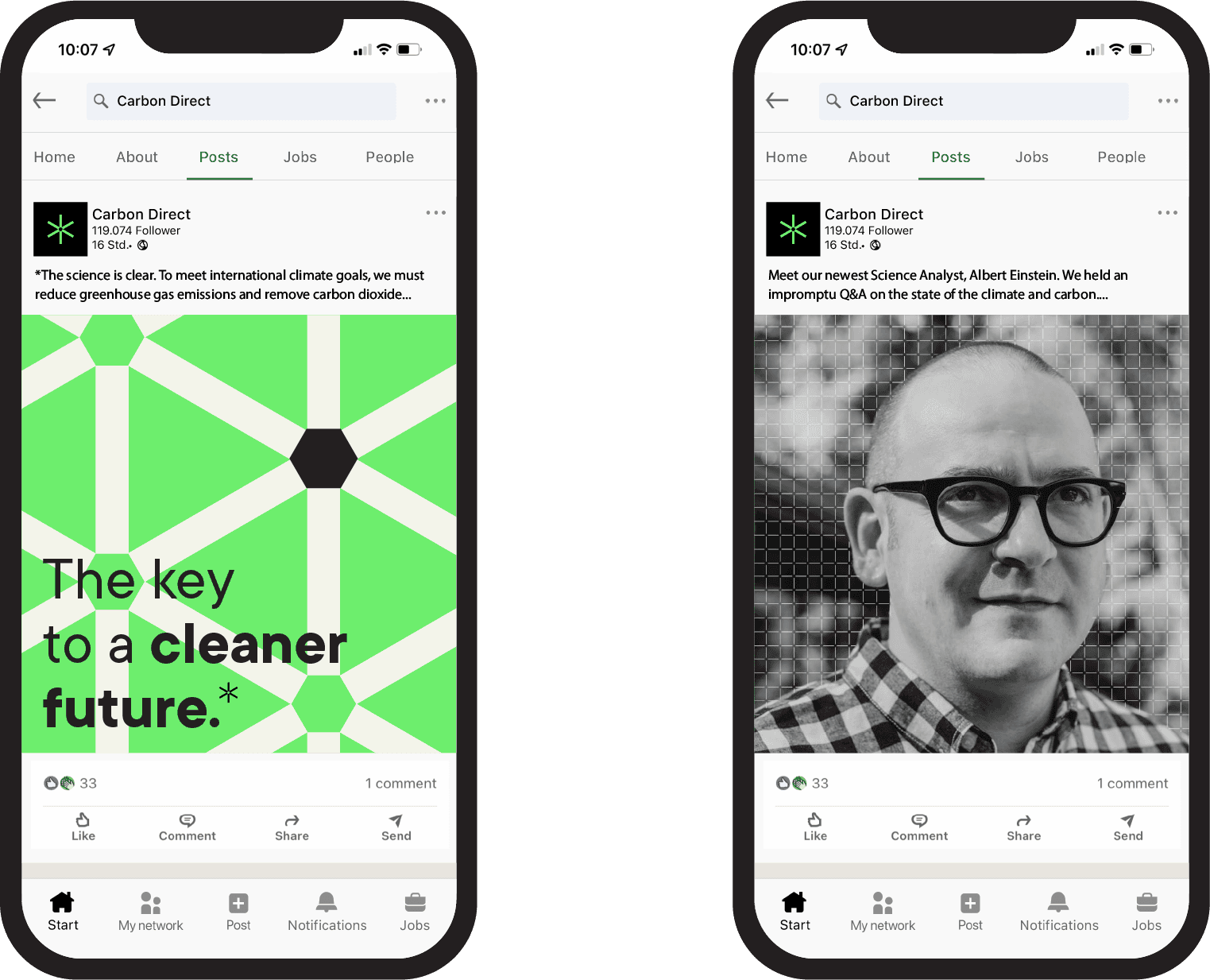 Mobile app screens