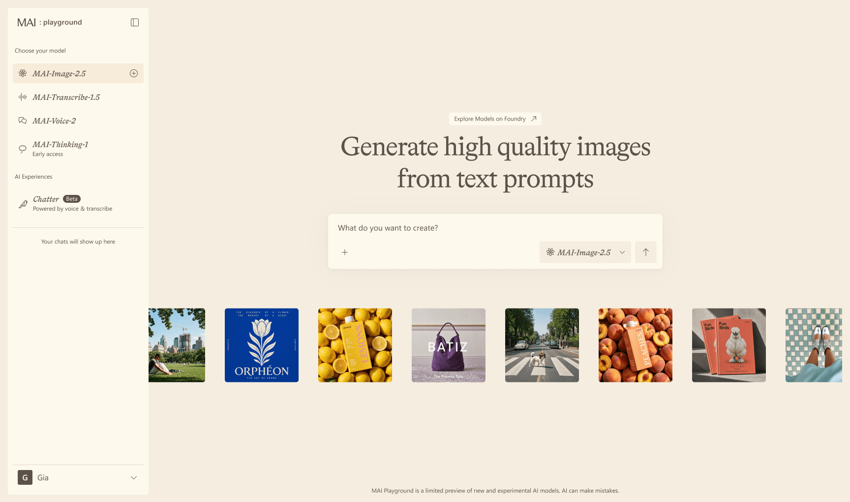 Playground image generation — after redesign