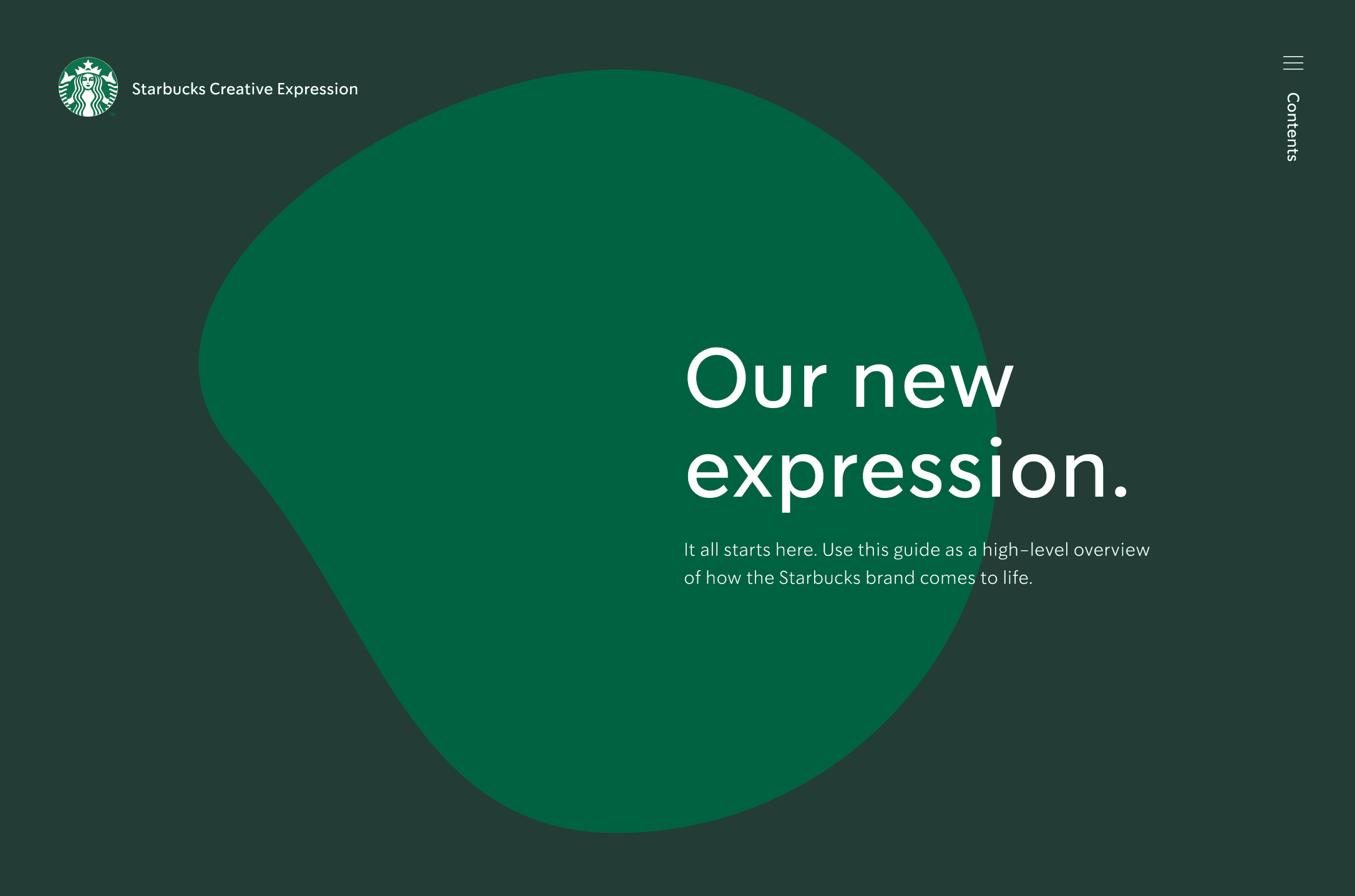 Starbucks Creative Expression — “Our new expression.” cover